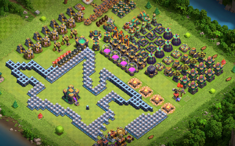 Town Hall 14 Fun Base layout by MasManik