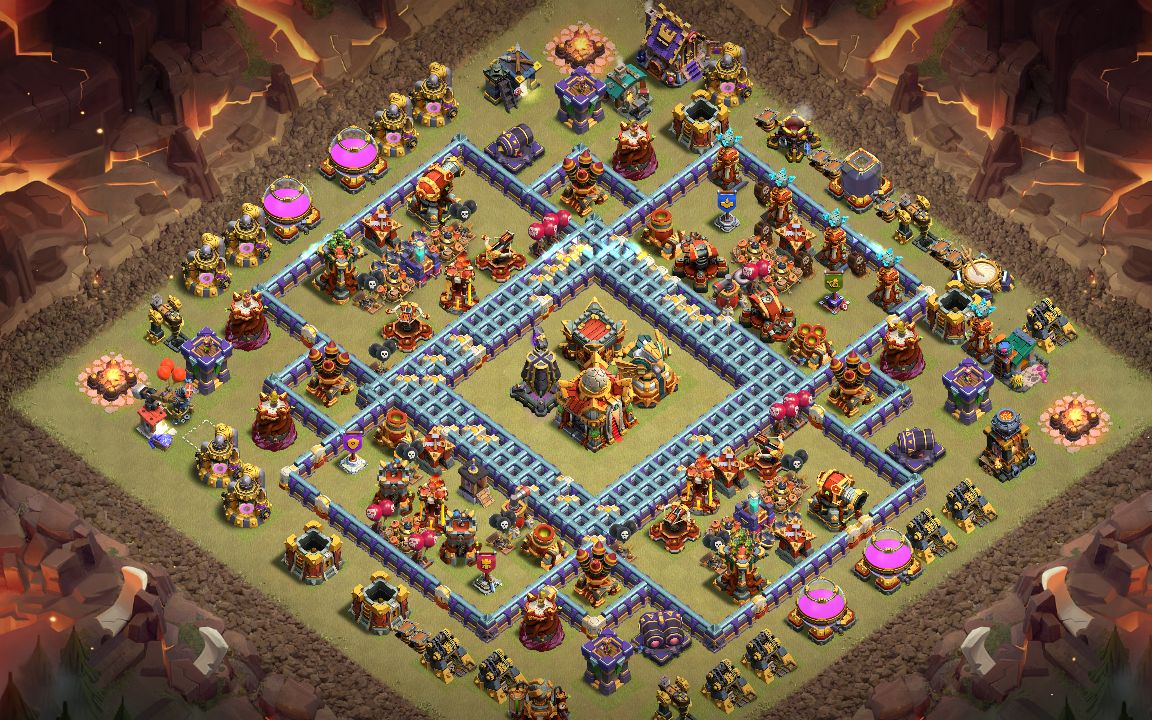 Town Hall 16 War Base layout by حسن