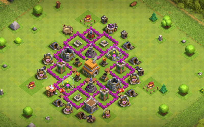 Town Hall 6 Farming Base layout by S1X