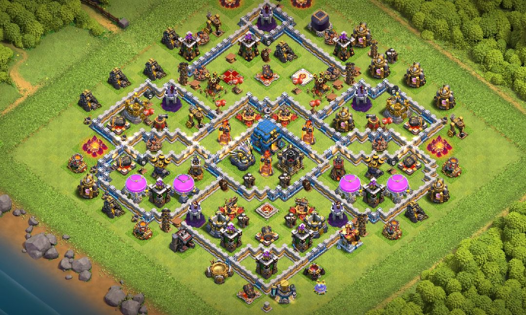 Town Hall 12 Trophy Base layout by OisikPlays