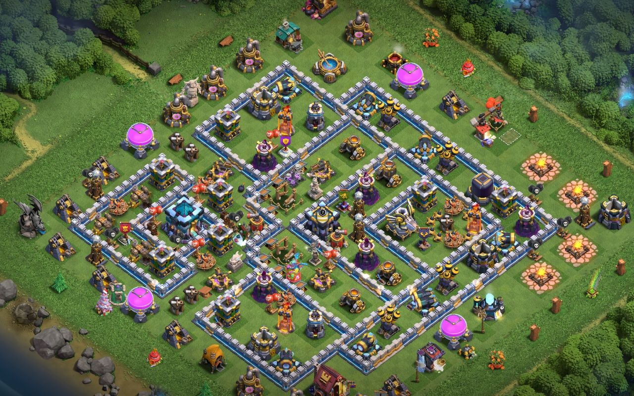 Town Hall 13 War Base layout by Jafar Sadiq