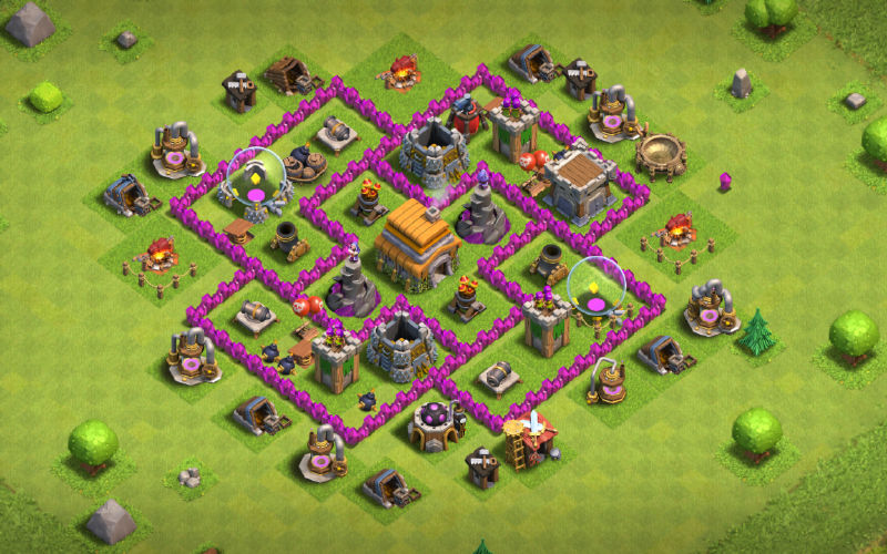 Town Hall 6 Farming Base layout by S1X
