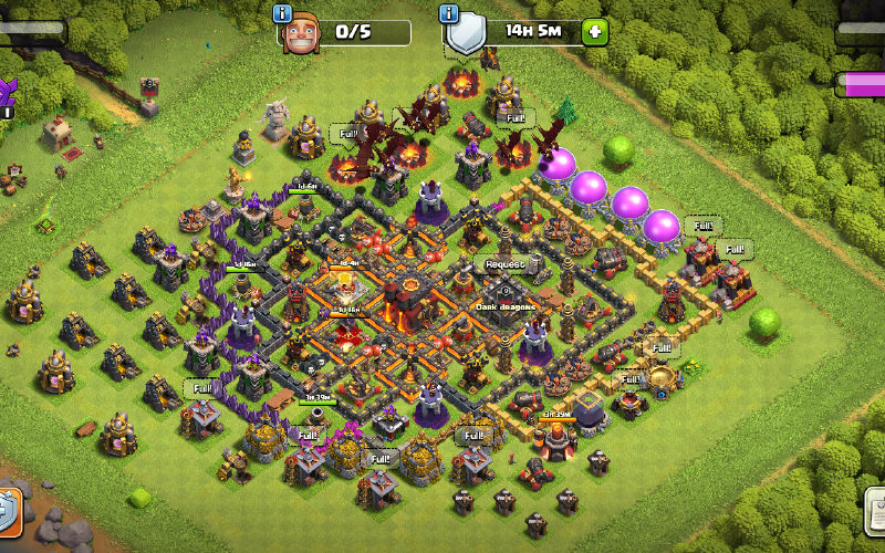 Town Hall 10 Trophy Base layout by User