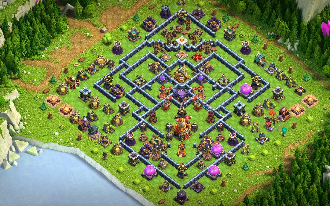 Town Hall 16 War Base layout by SONU