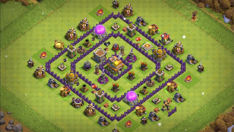 Town Hall 7 Trophy Base layout by TReX