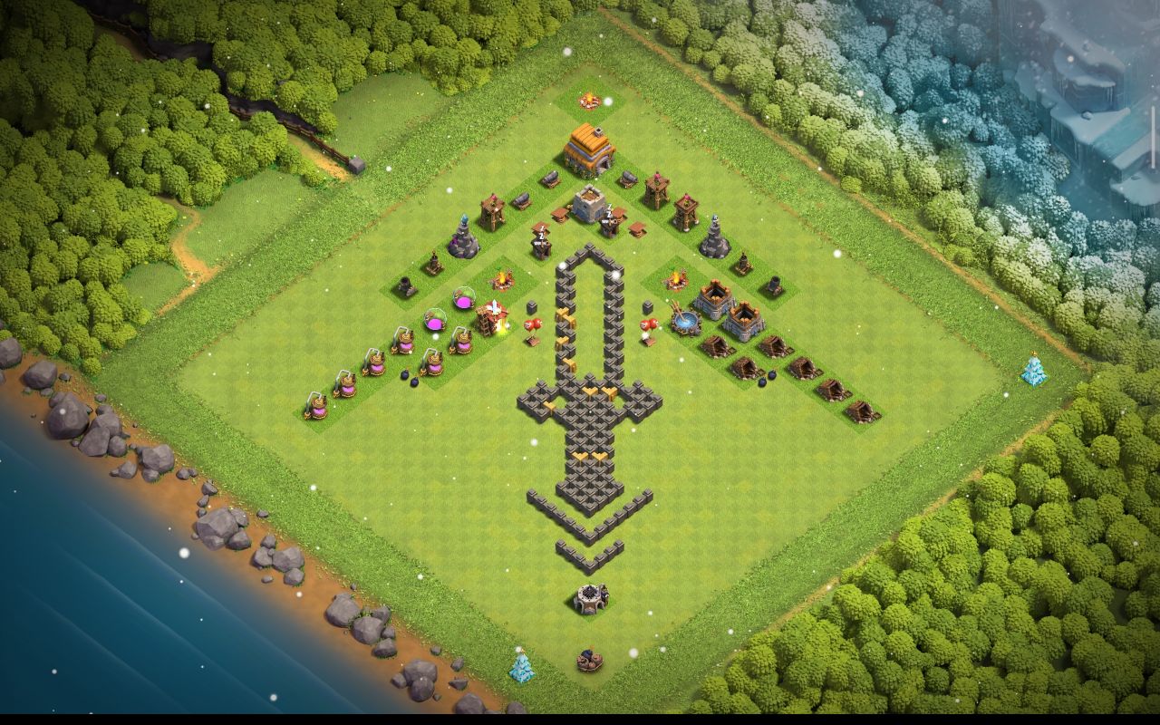 Town Hall 6 Trophy Base layout by ادخل الكلان  اذه أنته عربي  ومنور