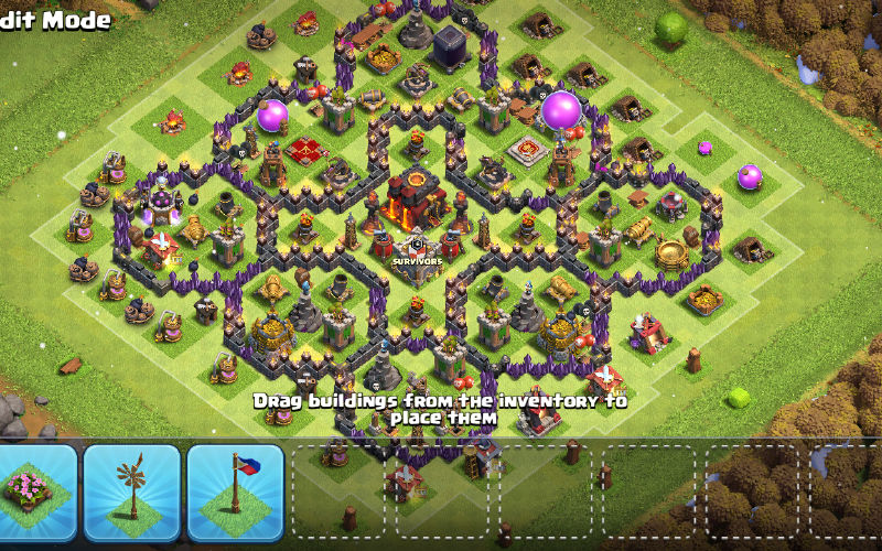Town Hall 10 Hybrid Base layout by User