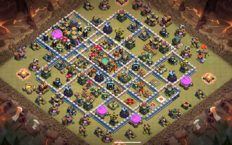 Town Hall 14 War Base layout by TReX