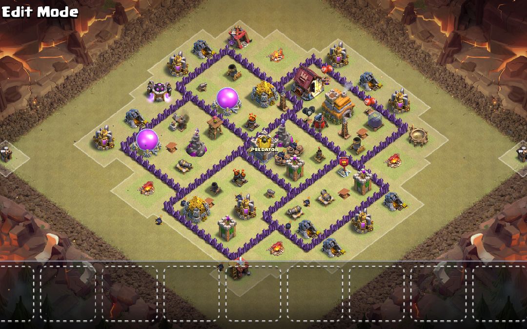 Town Hall 7 War Base layout by Lord Grim