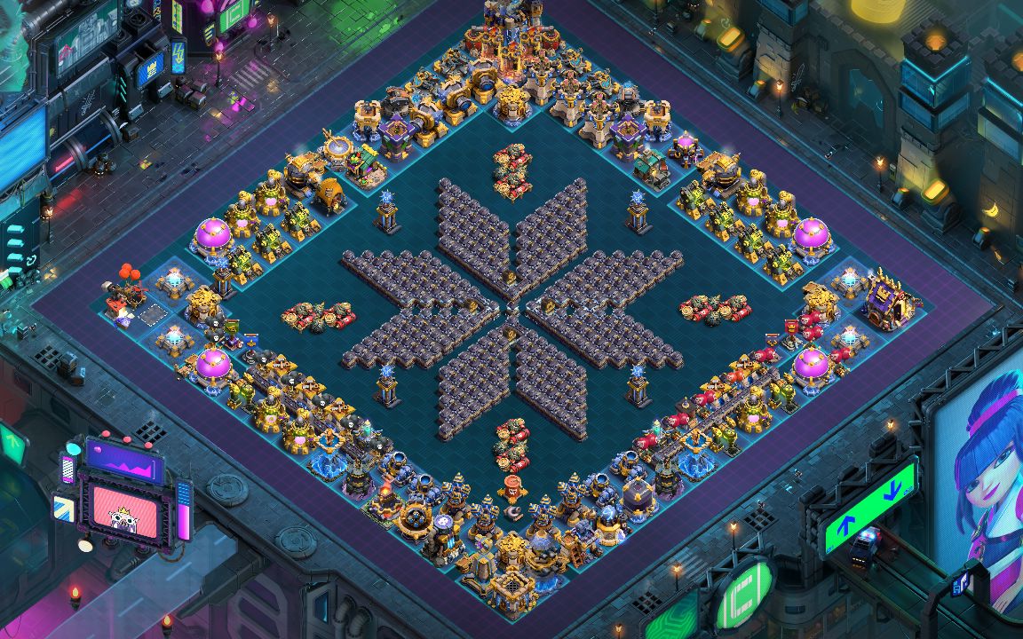 Town Hall 18 War Base layout by ♂️ Crownless