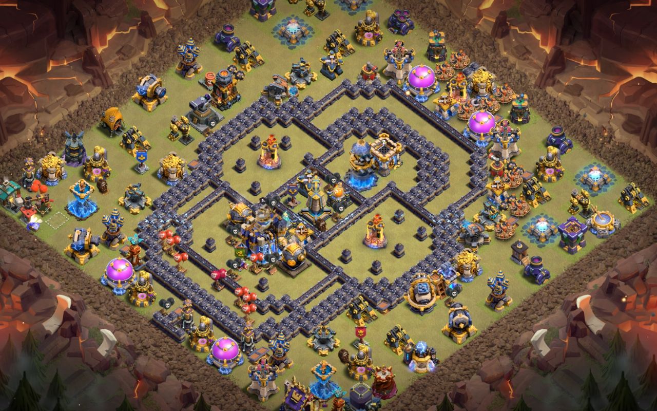 Town Hall 18 Hybrid Base layout by BH10
