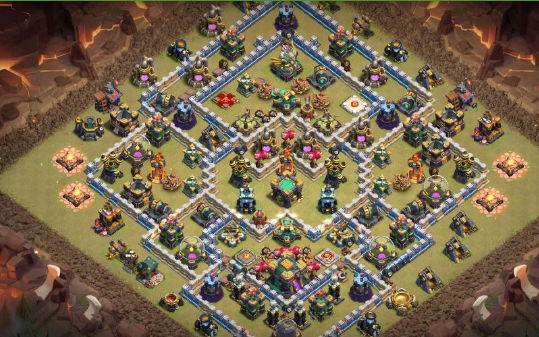 Town Hall 14 War Base layout by Gaming Sanged