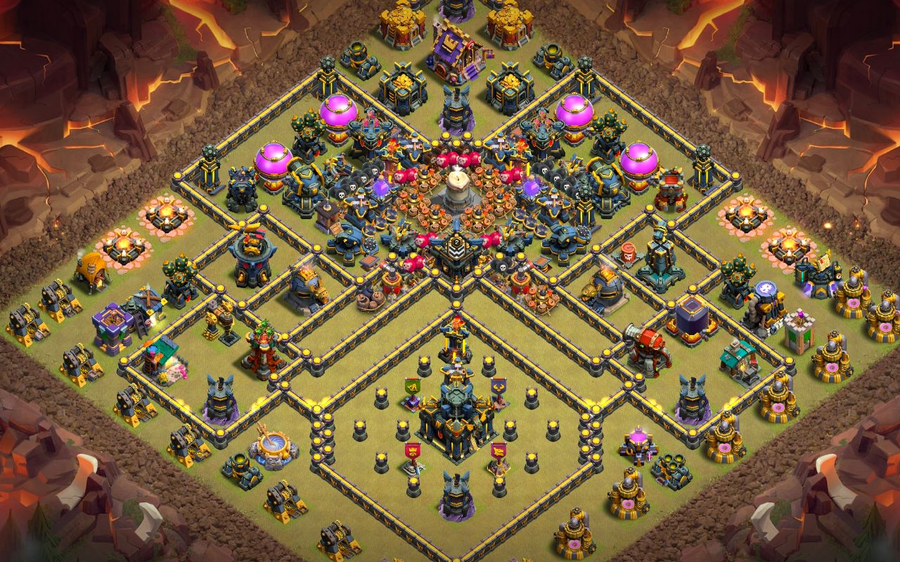 Town Hall 17 War Base layout by Jastineeex