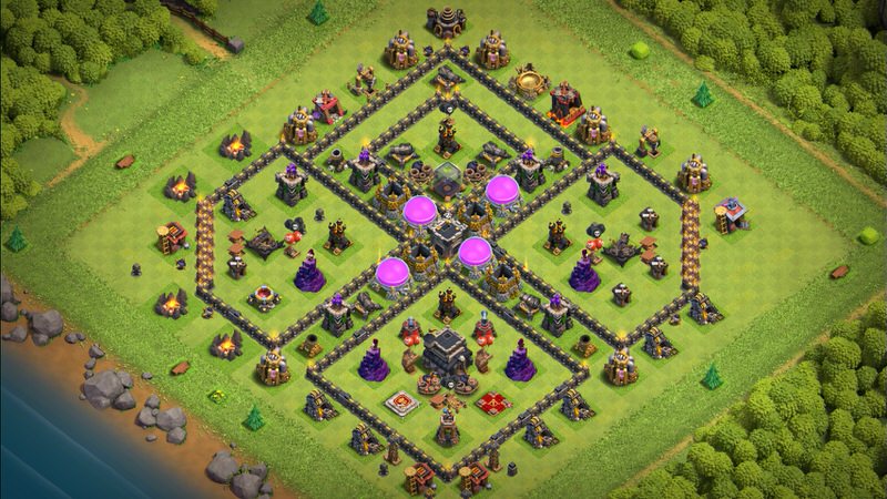 Town Hall 9 Farming Base layout by TReX