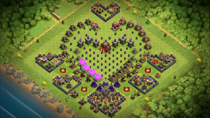 Town Hall 10 Fun Base layout by TReX