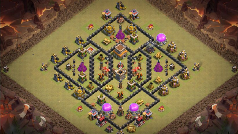 Town Hall 8 War Base layout by TReX