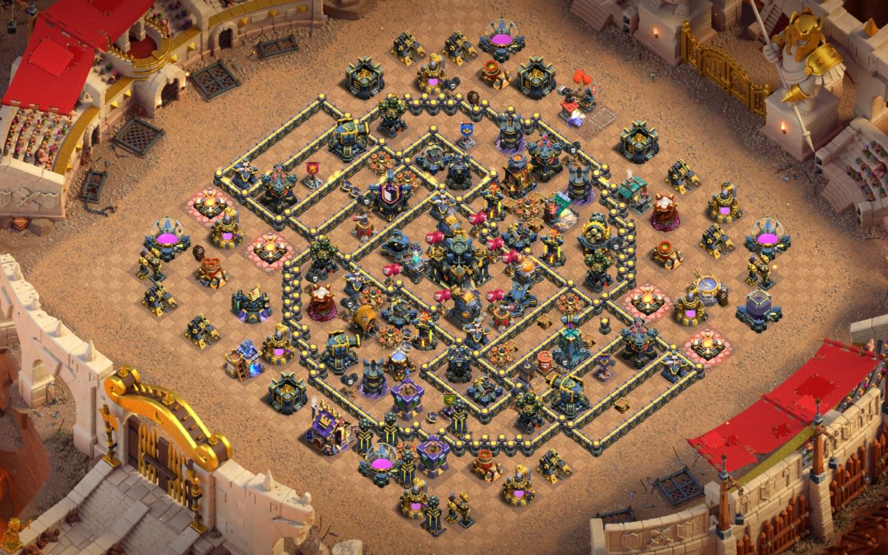 Town Hall 17 War Base layout by Mustafa