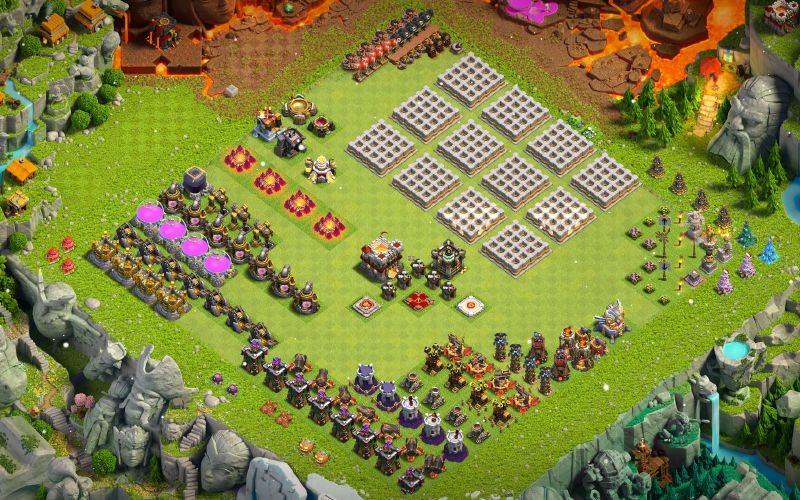 Town Hall 11 Fun Base layout by XLR8