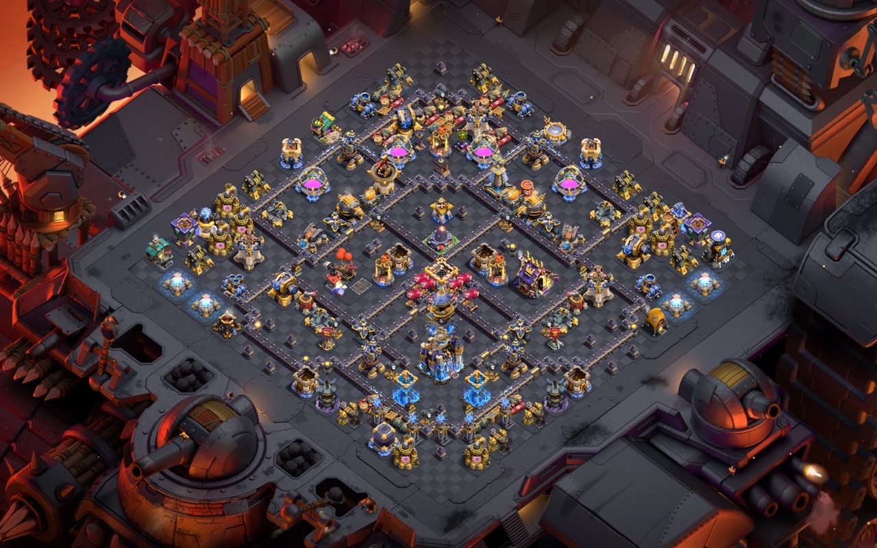 Town Hall 18 War Base layout by XLR8