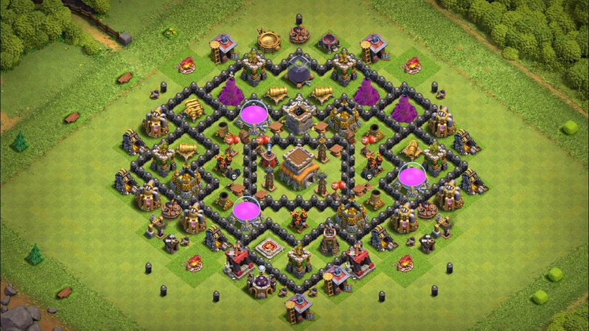 Town Hall 8 Farming Base layout by TReX