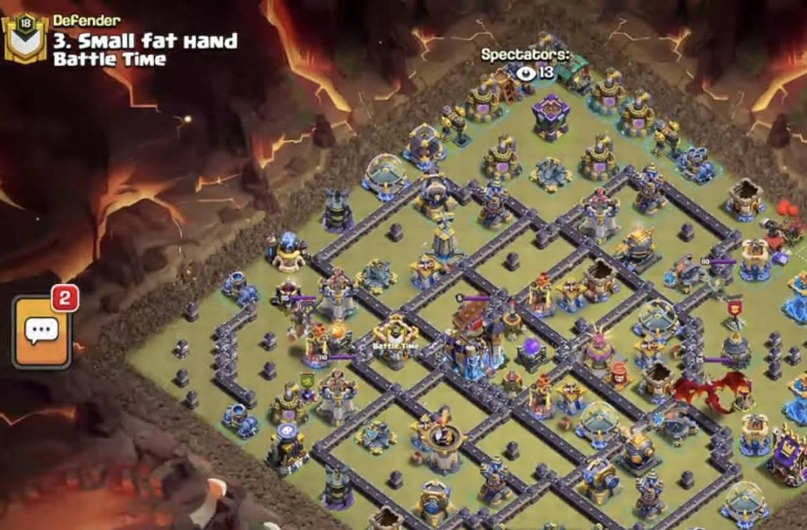 Town Hall 18 War Base layout by XLR8