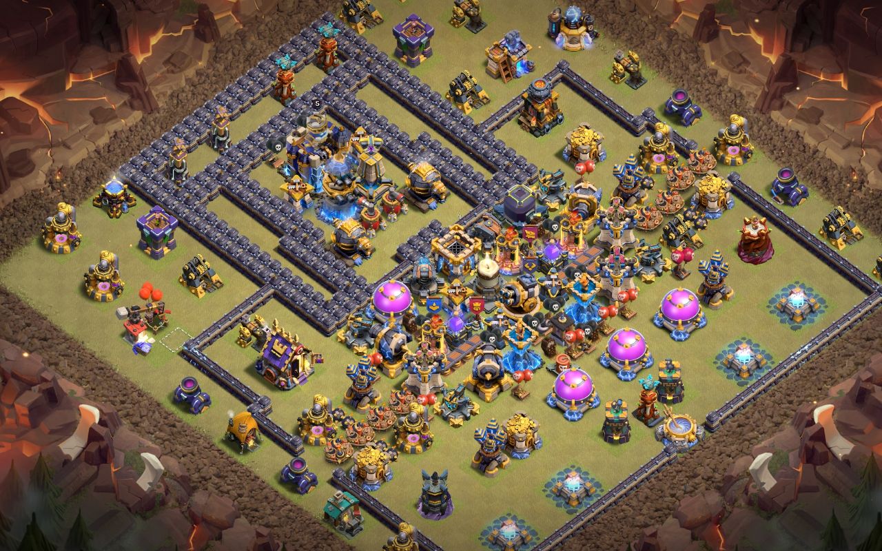 Town Hall 18 Hybrid Base layout by BH10