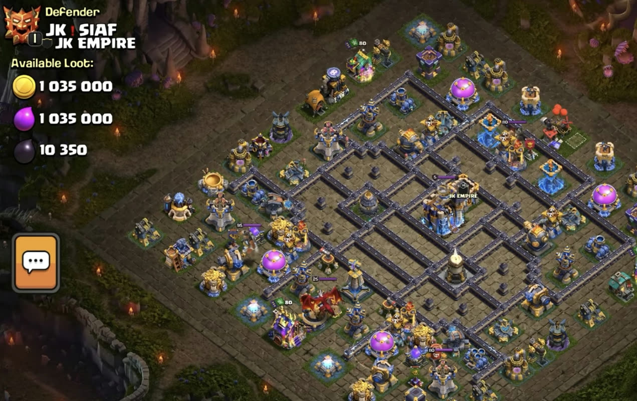 Town Hall 18 Legend Base layout by XLR8