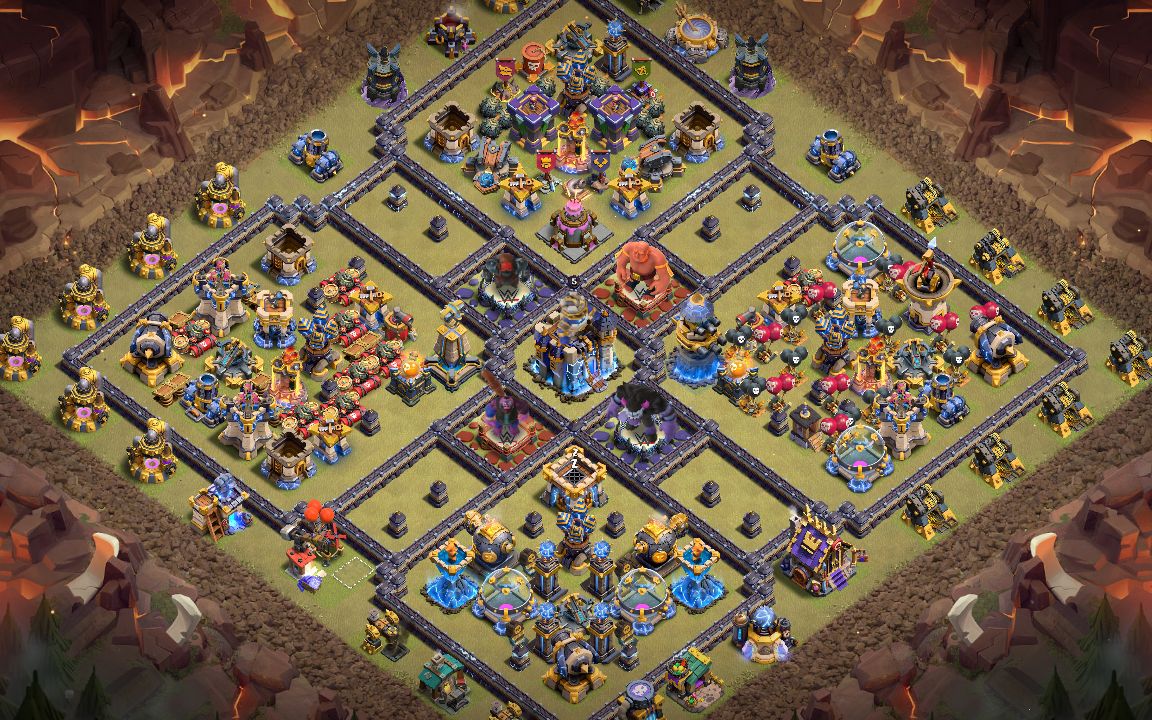 Town Hall 18 War Base layout by ♂️ Crownless