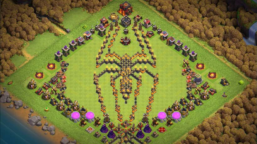 Town Hall 10 Fun Base layout by TReX
