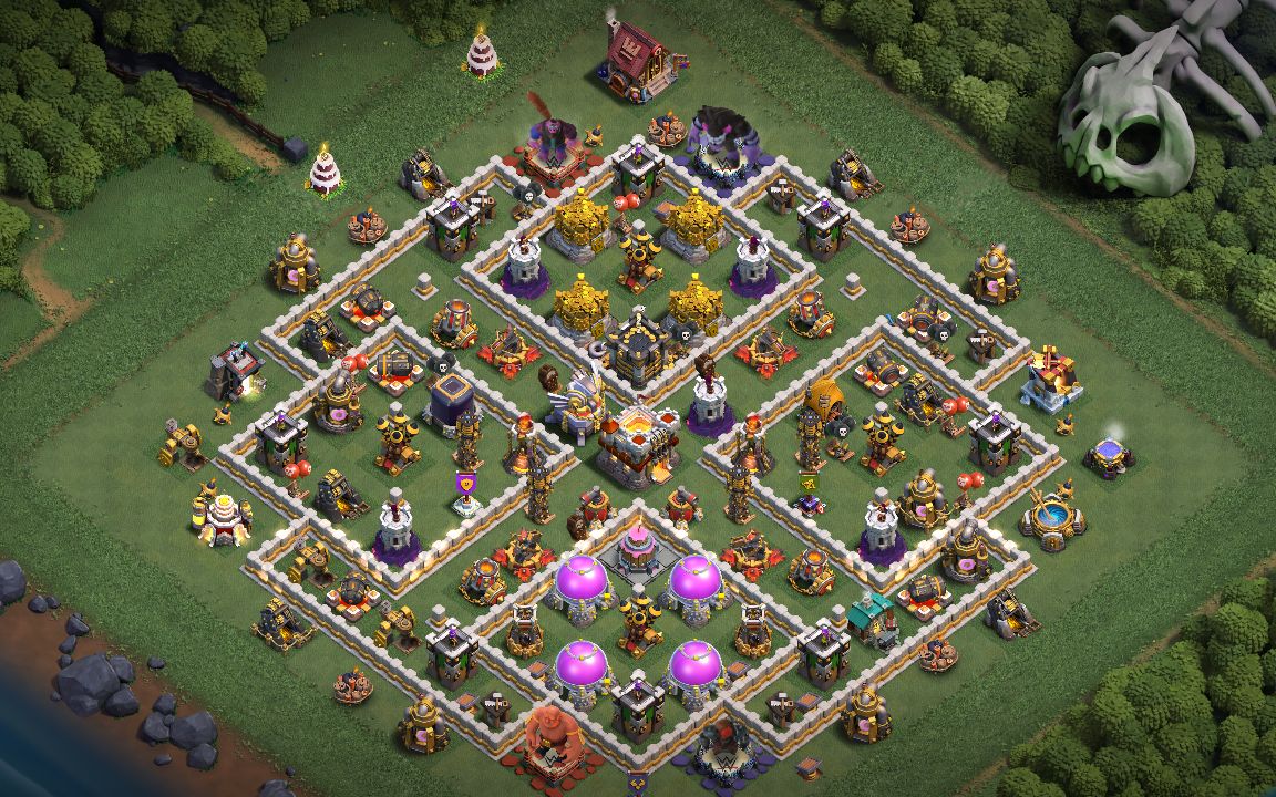 Town Hall 11 Trophy Base layout by RIMURU