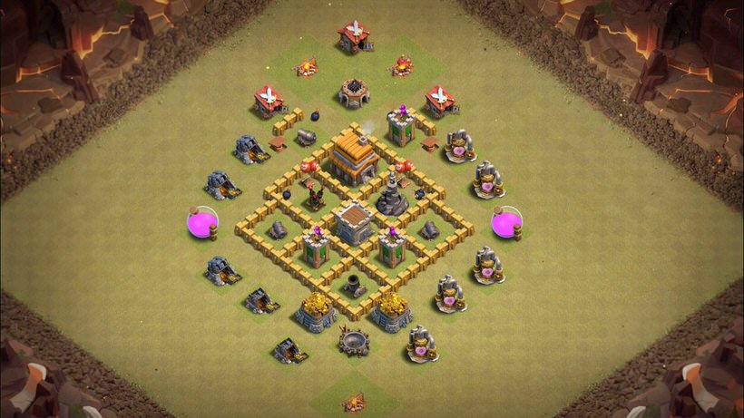 Town Hall 5 War Base layout by TReX