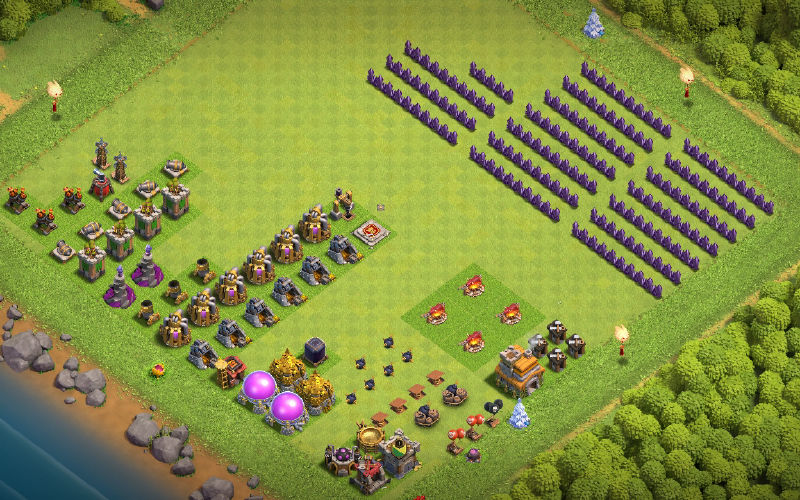 Town Hall 7 Farming Base layout by Cv master