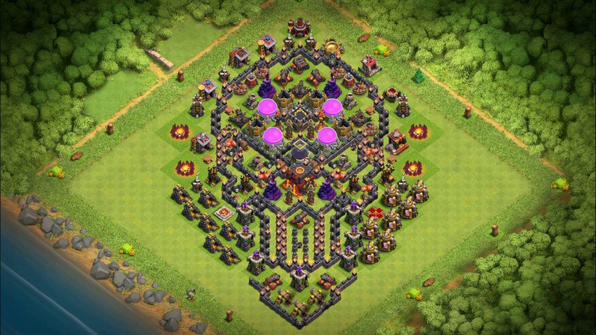 Town Hall 10 Fun Base layout by TReX