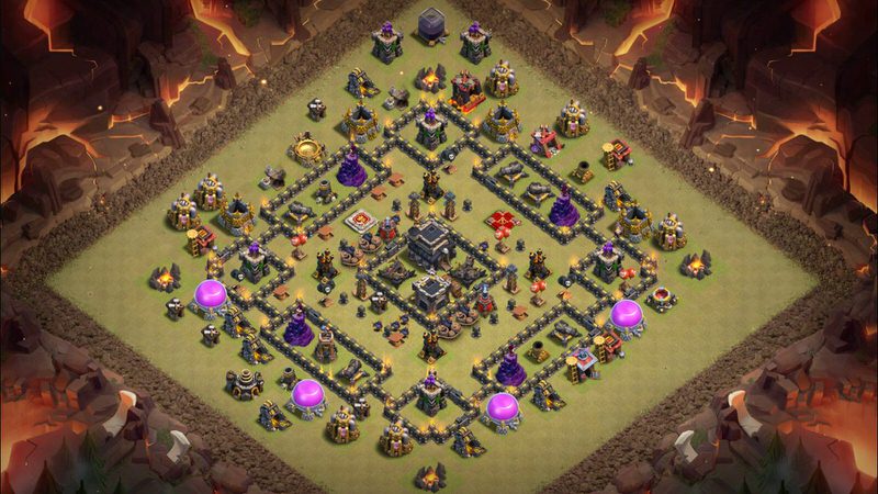 Town Hall 9 War Base layout by TReX