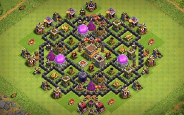 Town Hall 8 Hybrid Base layout by #Perfect_Gammer
