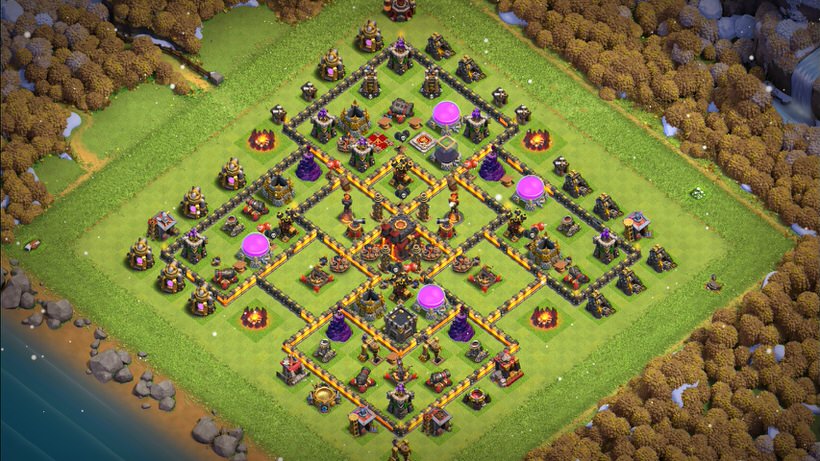 Town Hall 10 Trophy Base layout by TReX