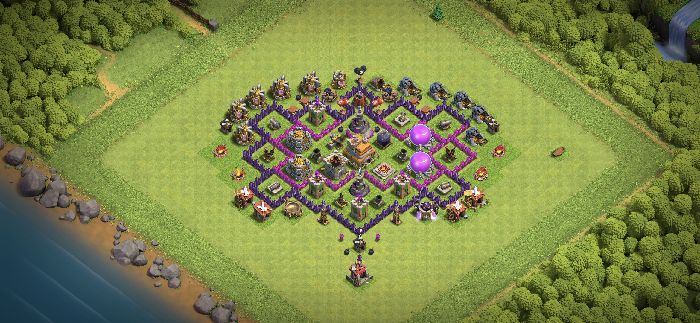 Town Hall 7 Trophy Base layout by macster0802