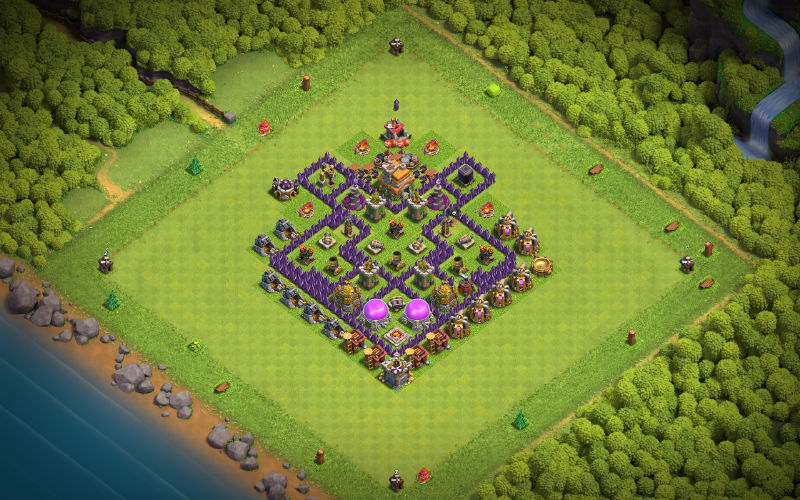 Town Hall 7 Farming Base layout by Amateur Player