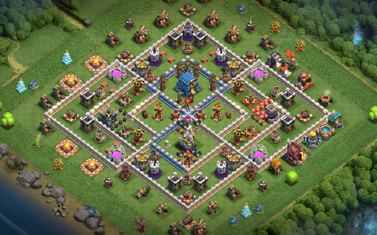 Town Hall 12 Trophy Base layout by Legend No.123