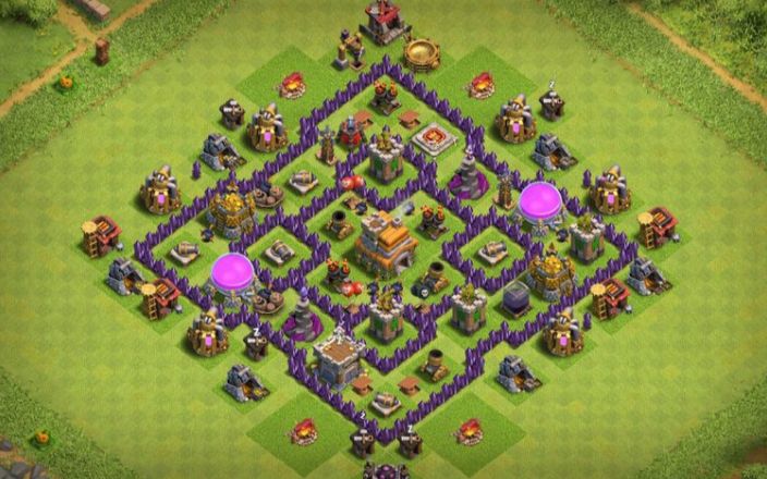 Town Hall 7 Hybrid Base layout by #Perfect_Gammer
