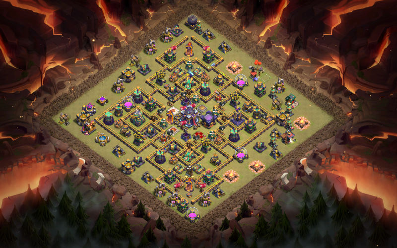 Town Hall 15 War Base layout by Setzer