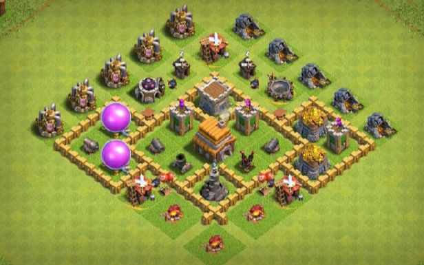 Town Hall 5 Trophy Base layout by #Perfect_Gammer
