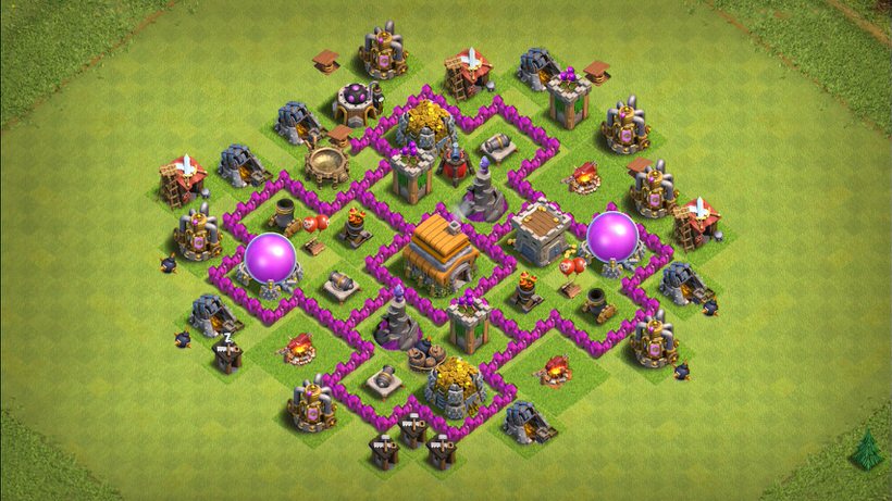 Town Hall 6 Trophy Base layout by TReX