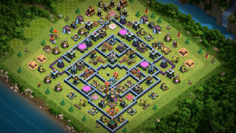 Town Hall 14 Farming Base layout by TReX