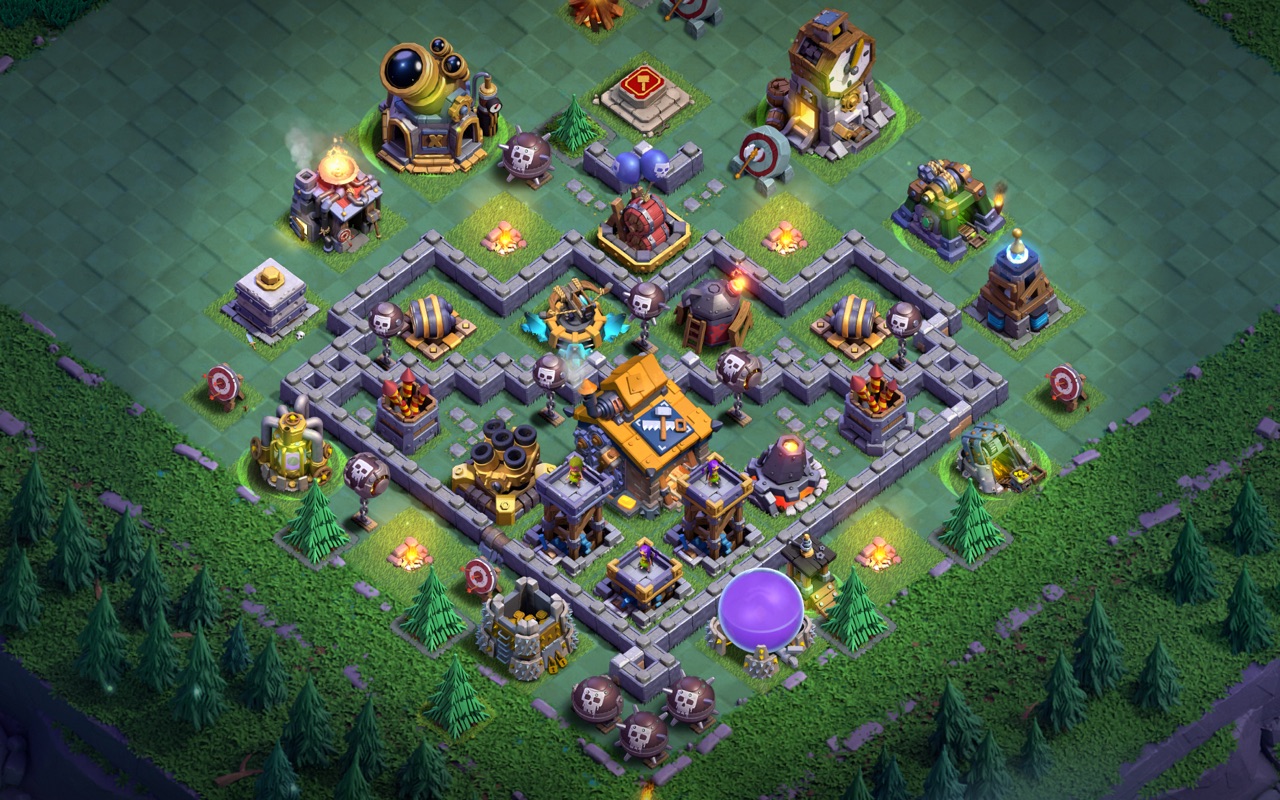 Builder Hall 10 Builder Base layout by Sn0w0wl