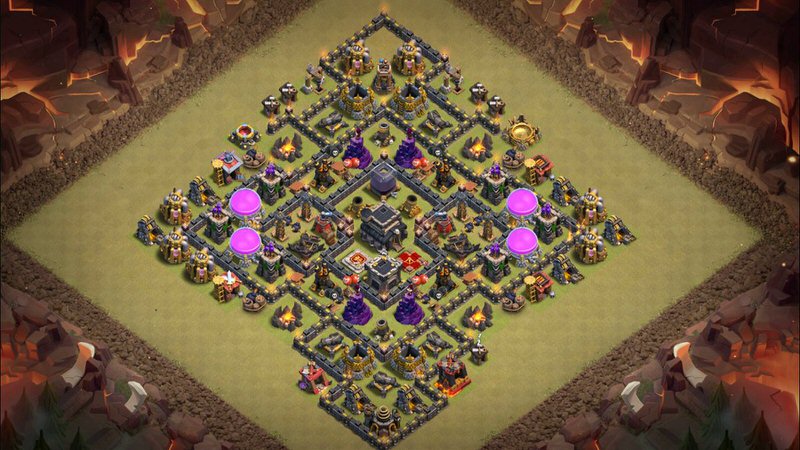 Town Hall 9 War Base layout by TReX