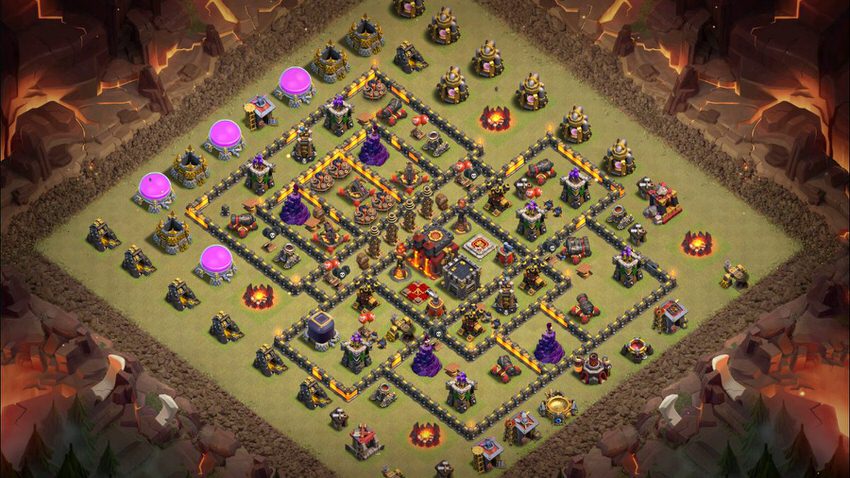 Town Hall 10 War Base layout by TReX