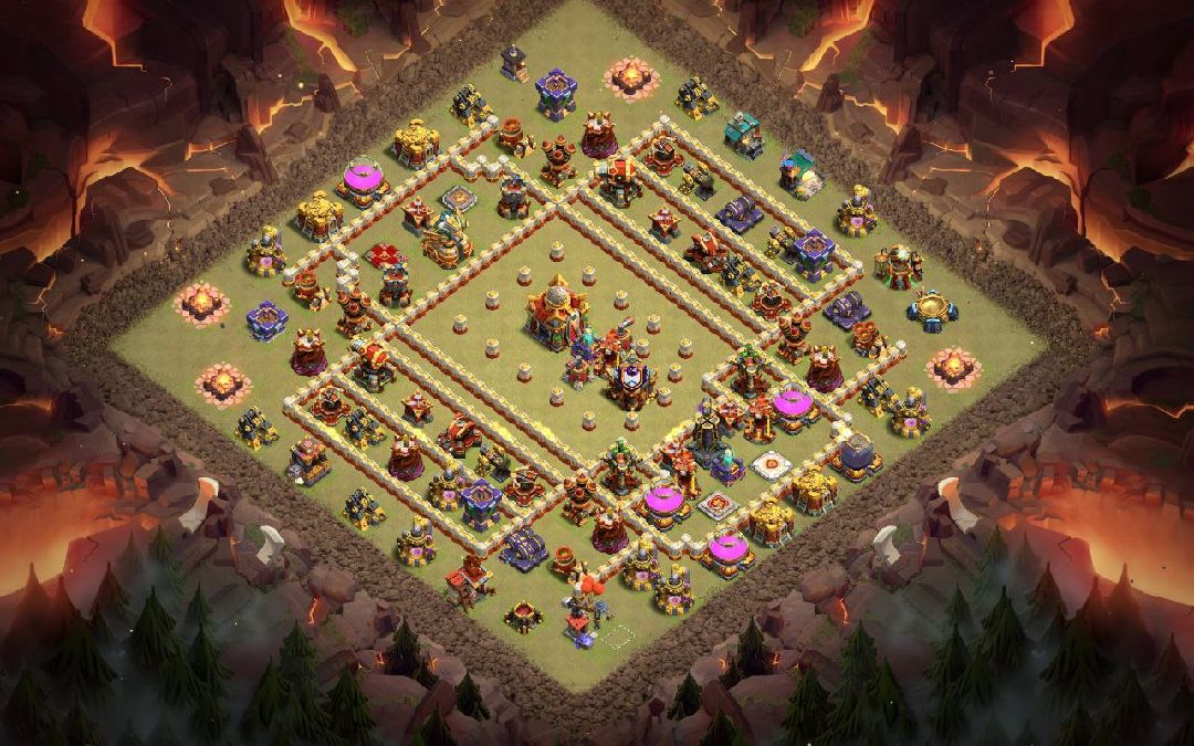 Town Hall 16 Trophy Base layout by XLR8