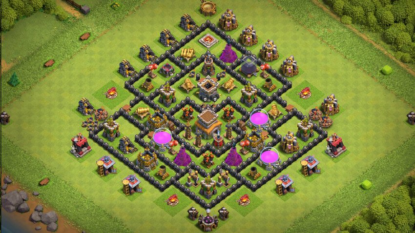 Town Hall 8 Trophy Base layout by TReX