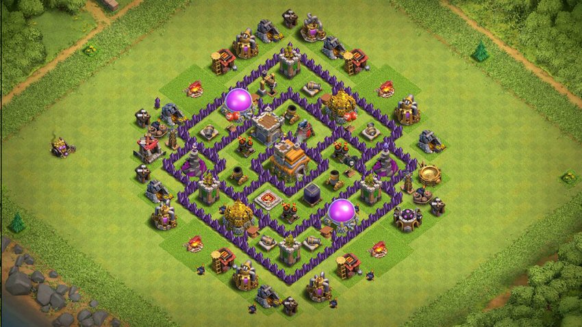 Town Hall 7 Farming Base layout by TReX